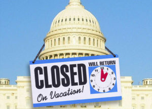 Congress is Closed and on vacation