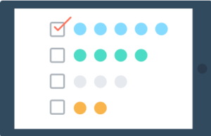 vector image of a checklist
