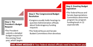 Federal Fiscal Year 2019 Appropriations Season three steps