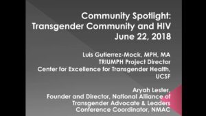 Transgender Community & HIV