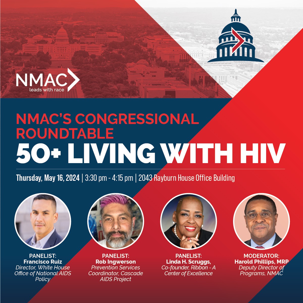 N.M.A.C.'s Congressional Roundtable: 50+ Living with H.I.V.