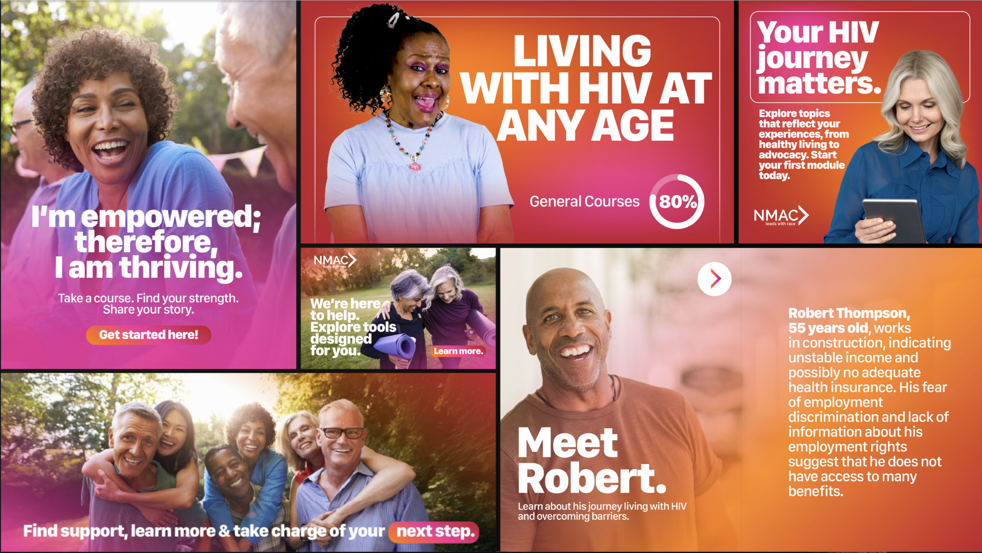 N.H.A.A.N. Living with H.I.V. collage